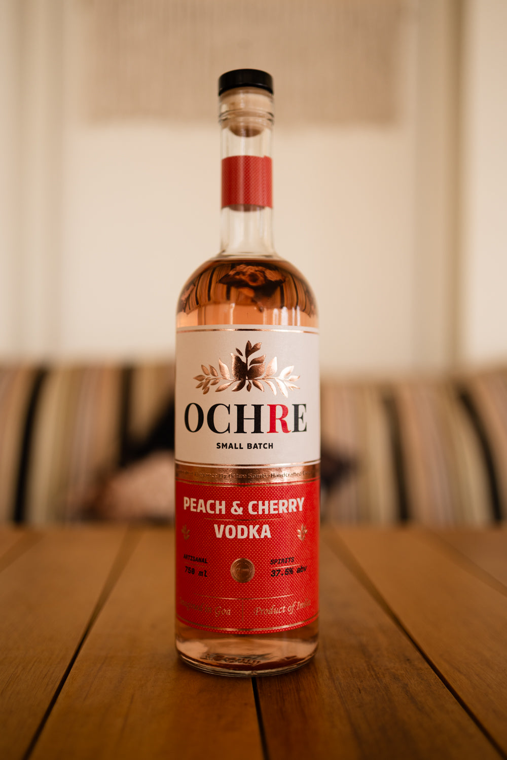 Ochre Peach and Cherry Vodka product bottle
